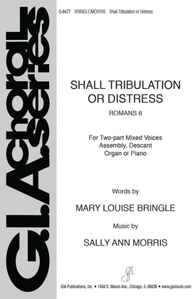 Book cover for Shall Tribulation or Distress