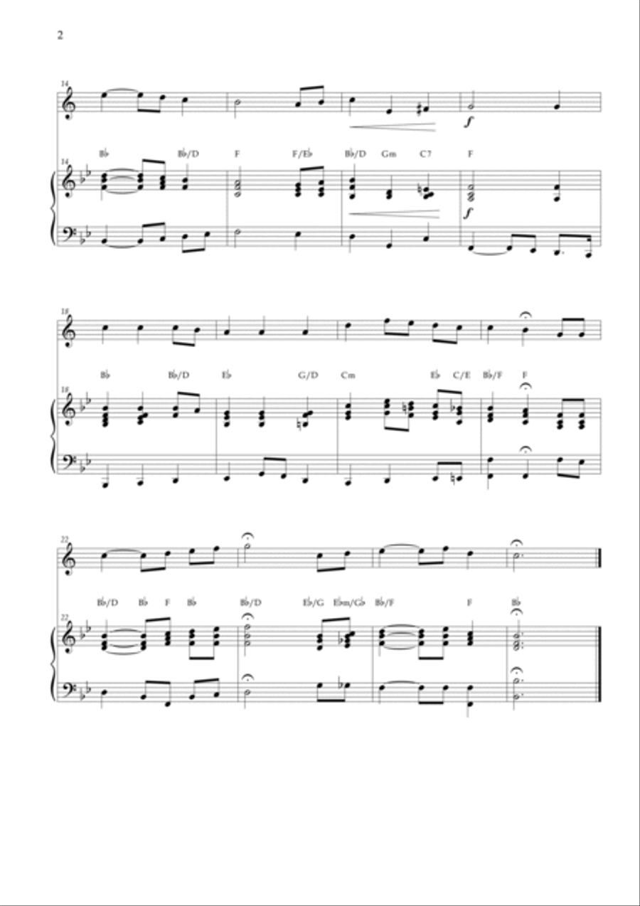 The Star-Spangled Banner - EUA Hymn (Clarinet Bb and Piano) Chords B-Flat Clarinet scores gallery preview page 2