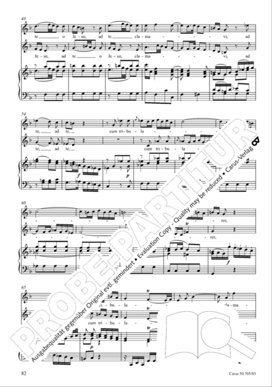 Missa in g. Hasse-Werkausgabe IV/3 4-Part scores gallery preview page 91