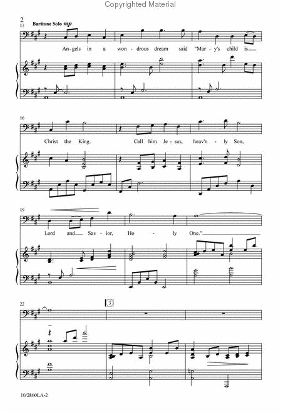 Song of Mary and Joseph Song of Mary and Joseph 4-Part scores gallery preview page 3