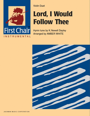 Book cover for Lord I Would Follow Thee - Violin Duet