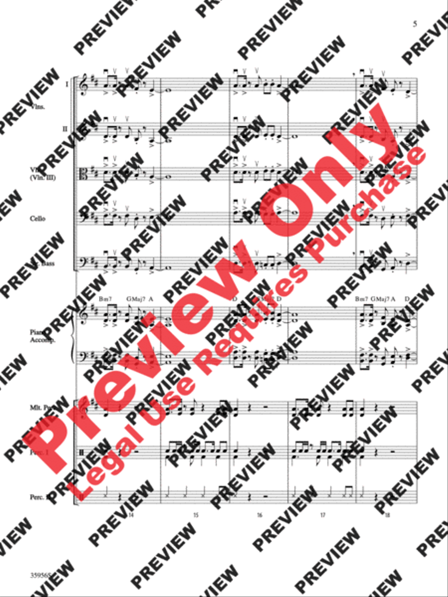 African Adventure String Orchestra scores gallery preview page 6