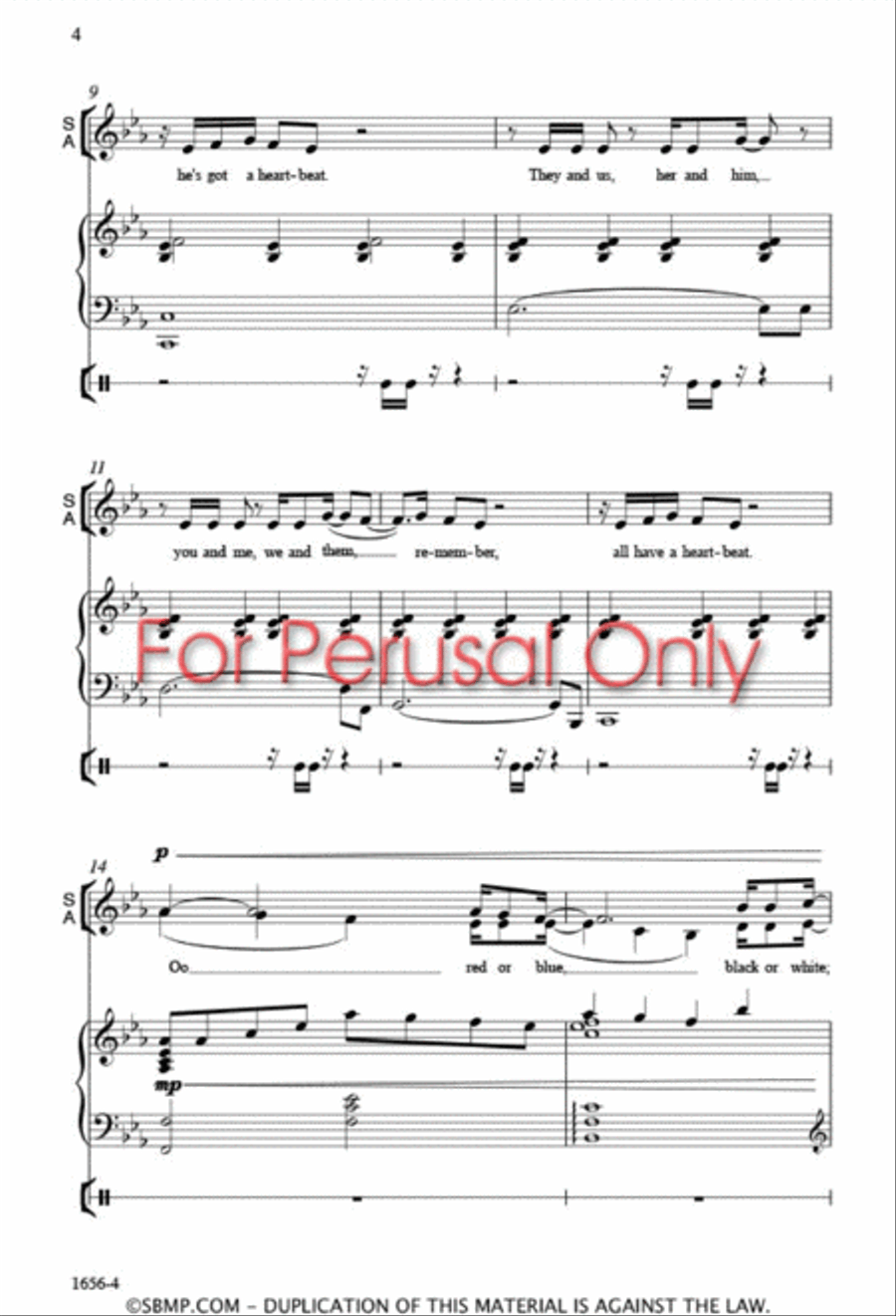 Heartbeat 4-Part scores gallery preview page 3