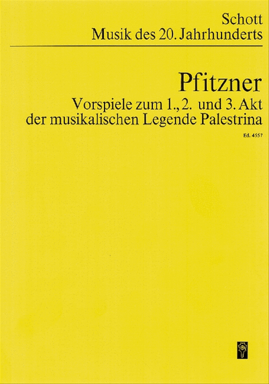 Palestrina Preludes To Act 12+3 Orchestra scores gallery preview page 1