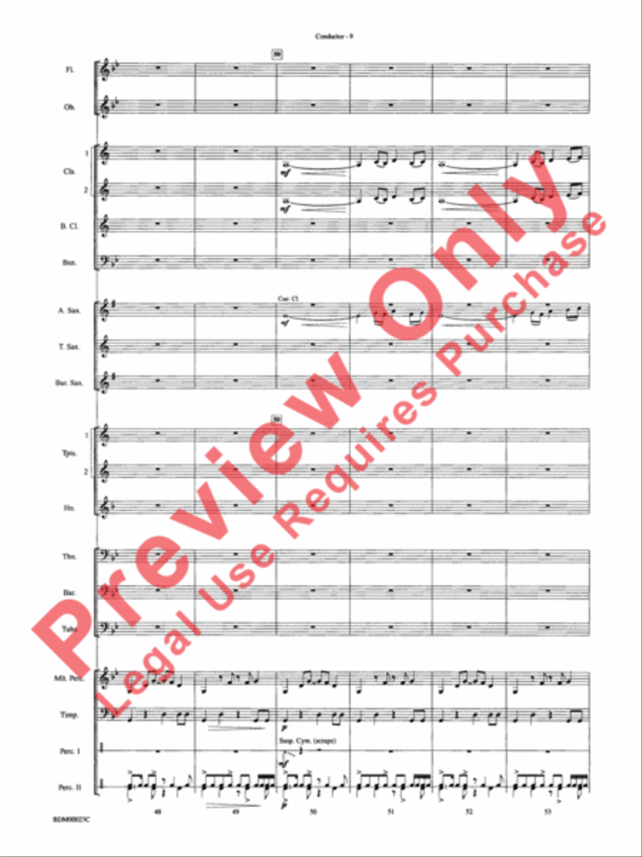Under the Rice Moon Under the Rice Moon Concert Band scores gallery preview page 12