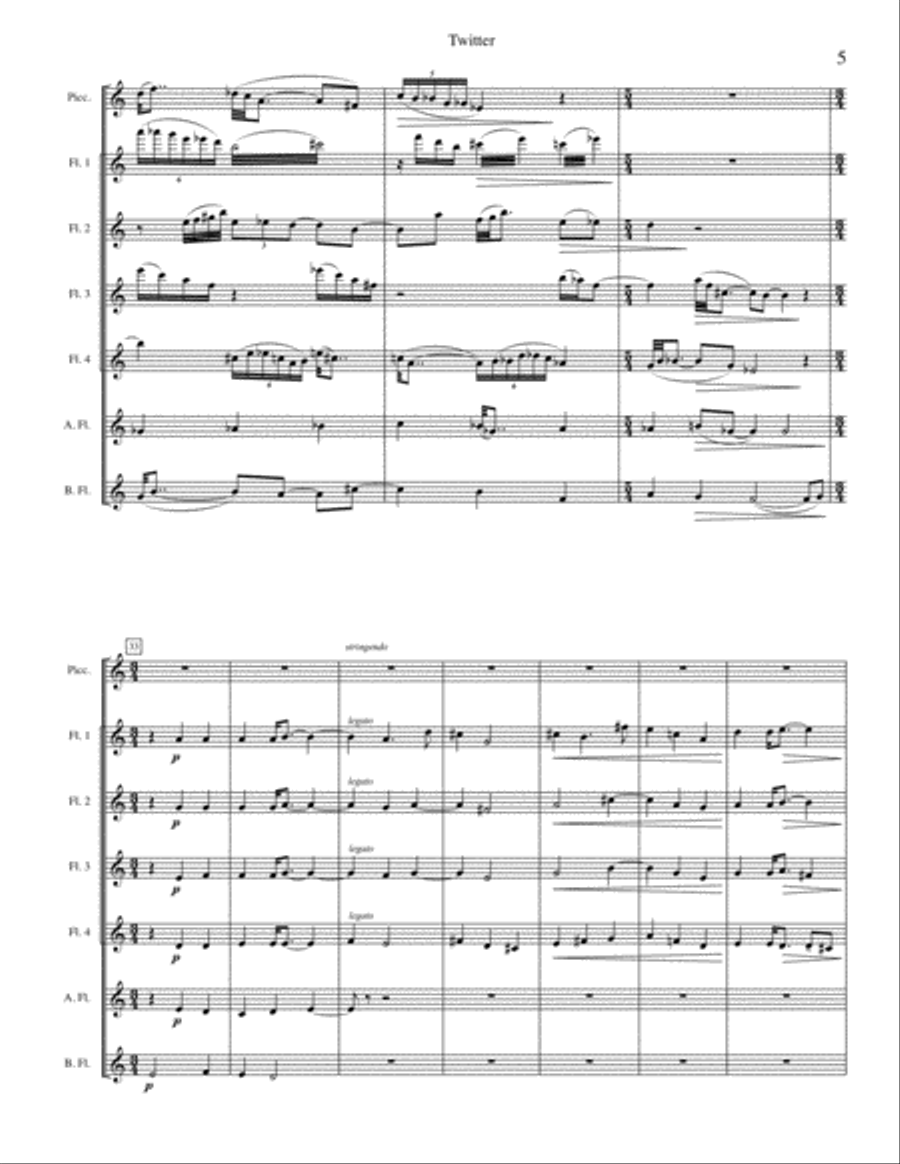 Twitter, for Flute Choir image number null