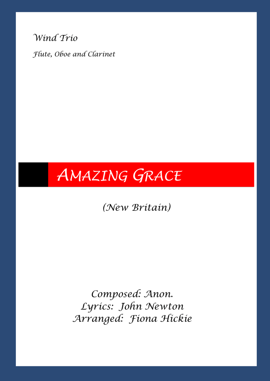 Amazing Grace Woodwind Trio scores gallery preview page 1