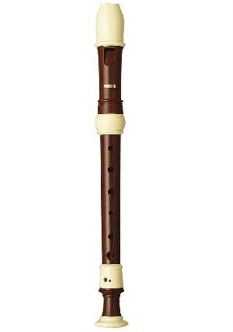 Simulated Teak 3 Piece Abs Resin Recorder Soprano Recorder scores gallery preview page 1