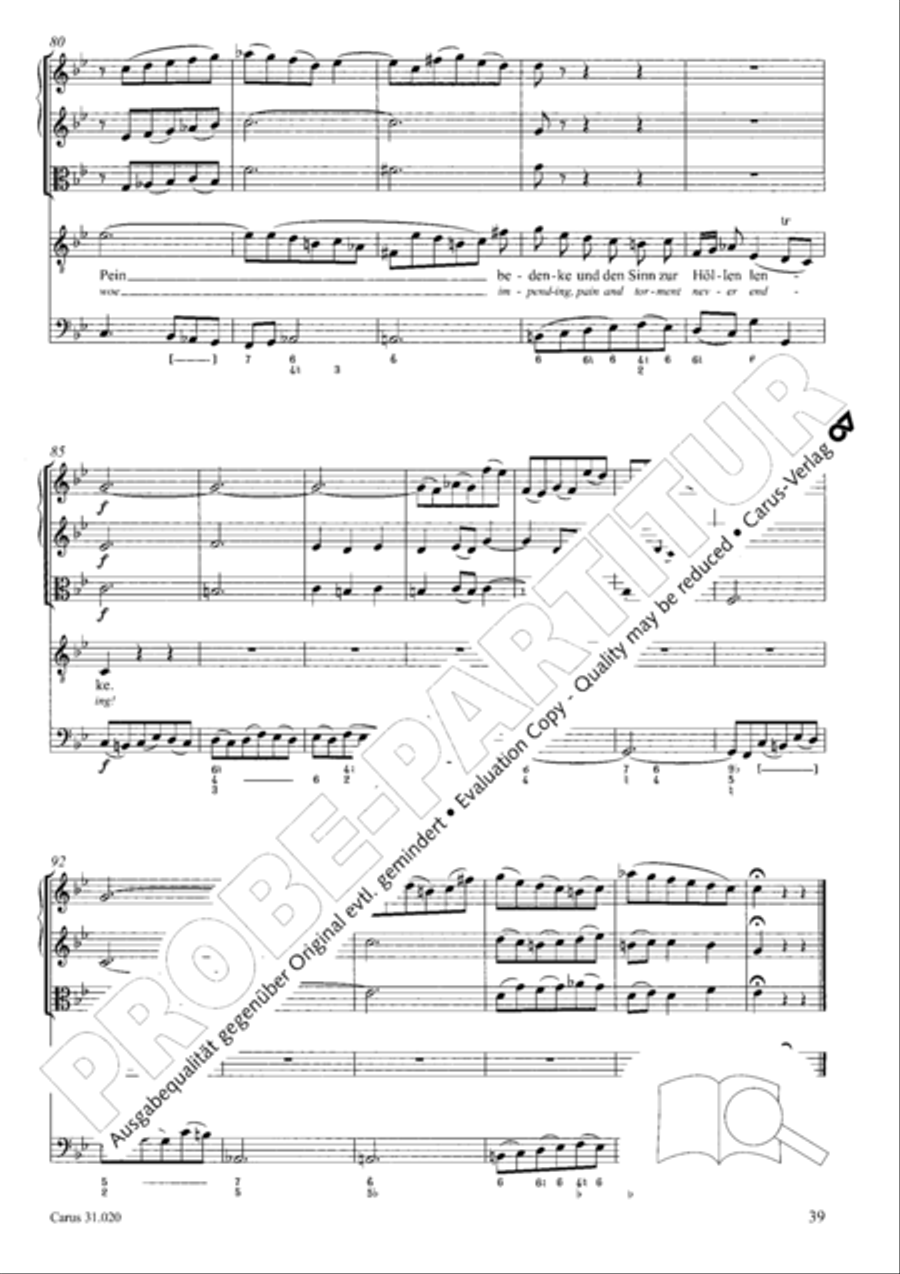 Eternity, thou thundrous word (O Ewigkeit, du Donnerwort) ATB scores gallery preview page 40