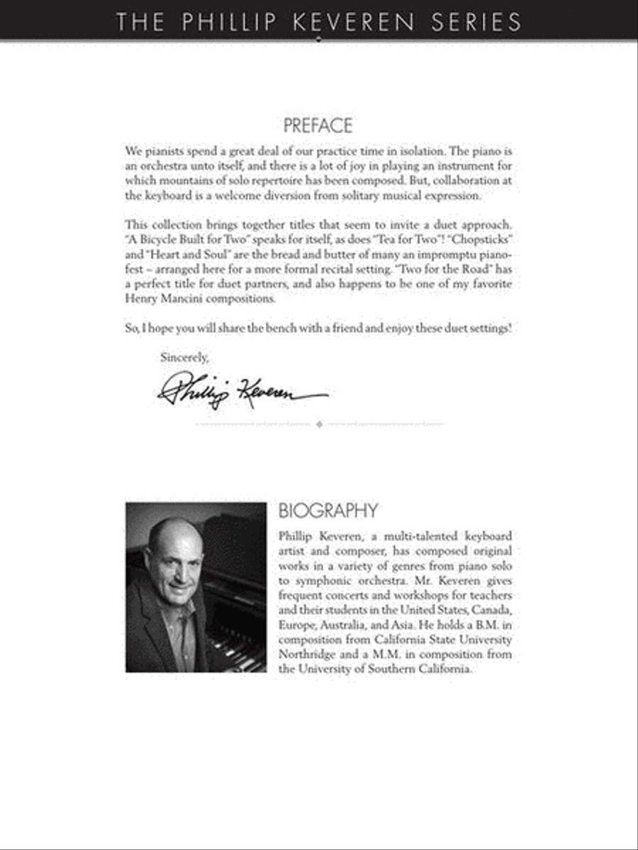 Classic Piano Duets Classic Piano Duets Piano Duet scores gallery preview page 3