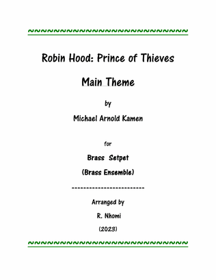 Book cover for Robin Hood: Prince Of Thieves Main Theme