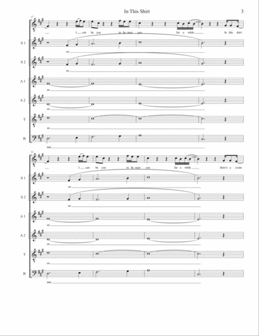 In This Shirt 4-Part scores gallery preview page 3