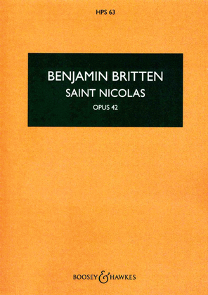 Book cover for Saint Nicolas, Op. 42