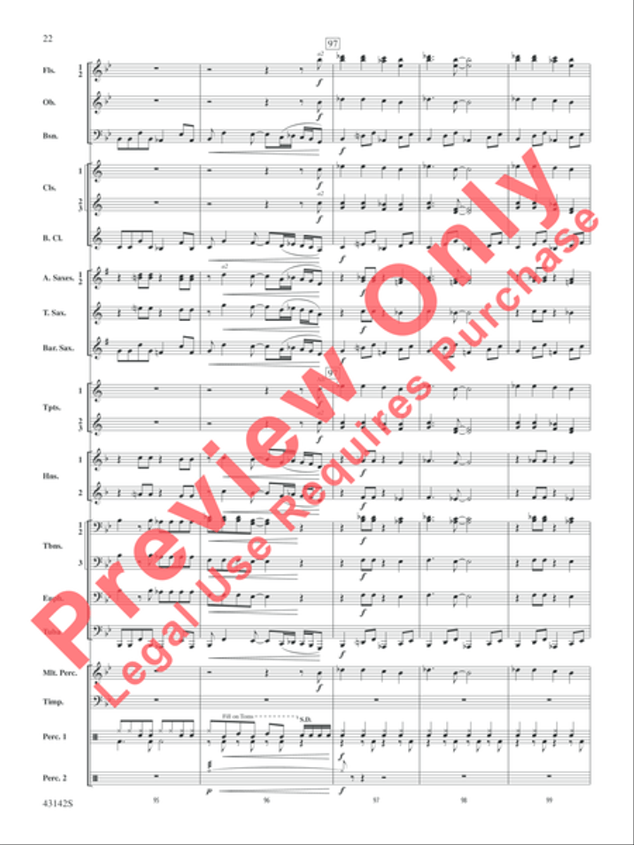 The Doors on Tour The Doors on Tour Concert Band scores gallery preview page 23