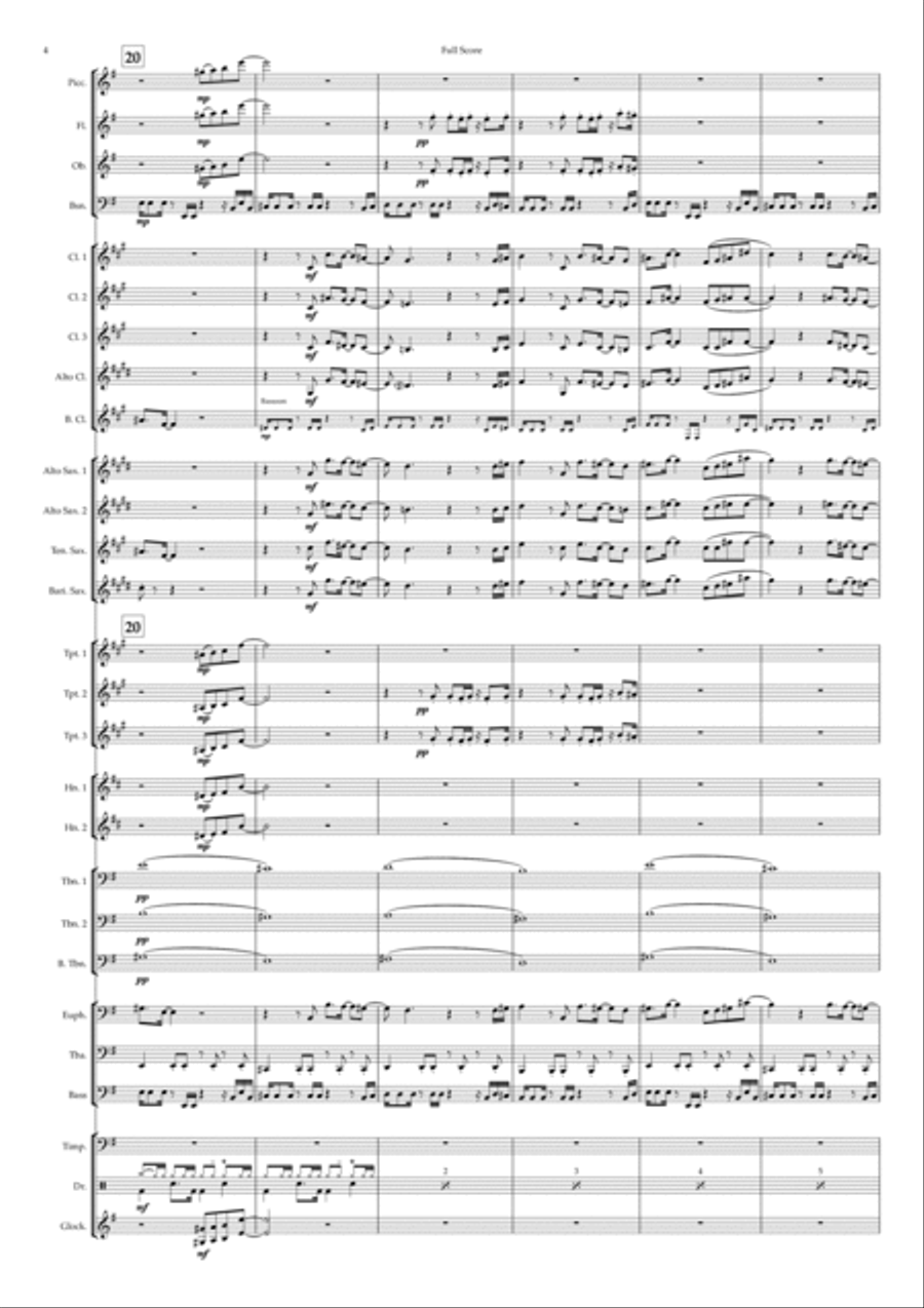 Something About You Concert Band scores gallery preview page 4