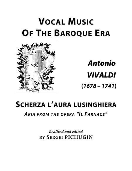 VIVALDI Antonio: Scherza l'aura lusinghiera, aria from the opera "Il Farnace", arranged for Voice an image number null