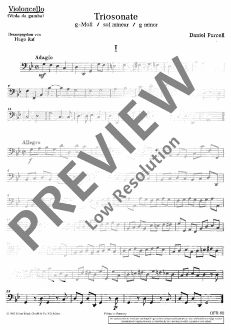 Triosonate G minor Triosonate G minor Alto Recorder scores gallery preview page 14