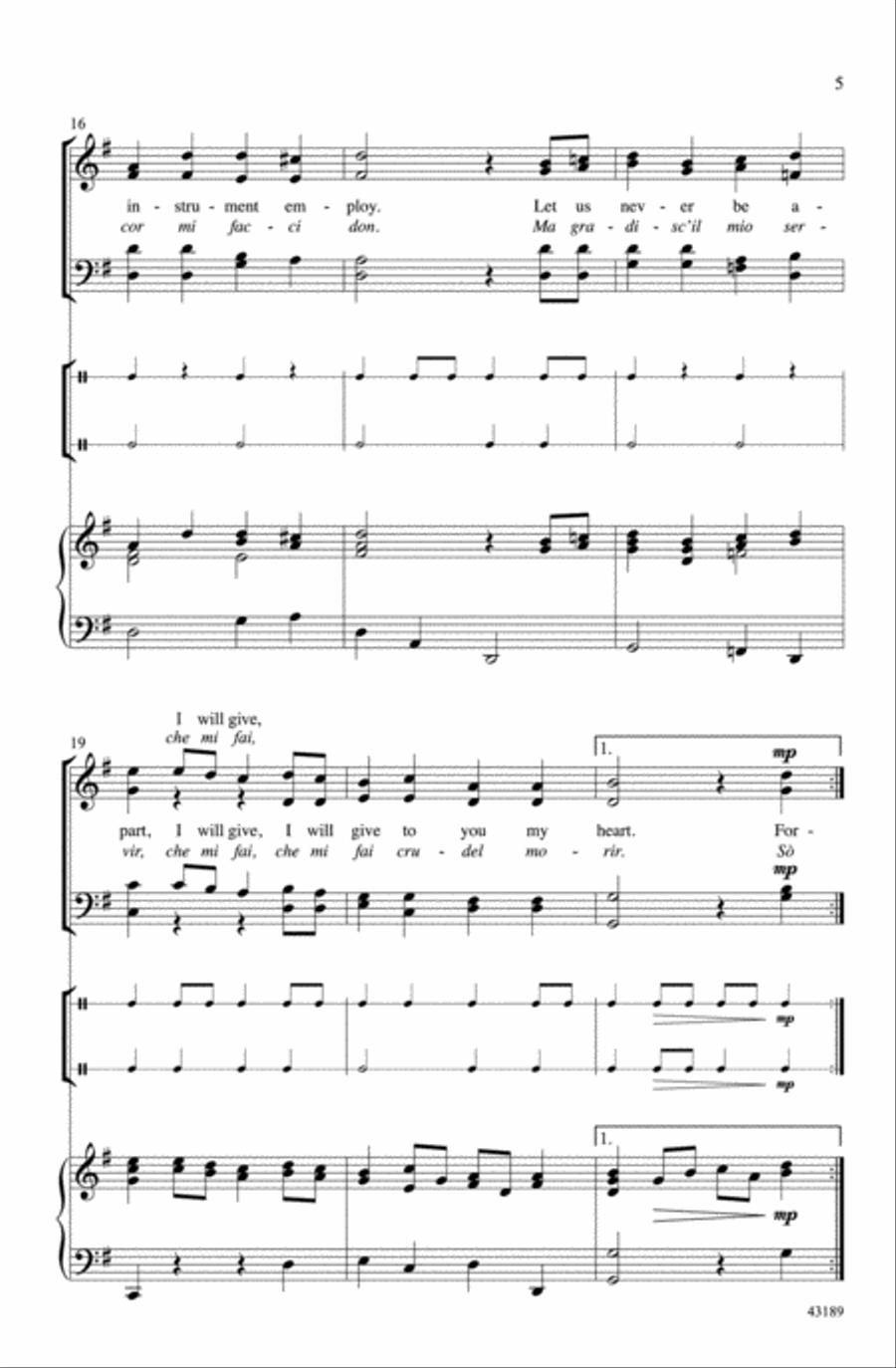 O Hear the Joyful Singing A Cappella scores gallery preview page 4