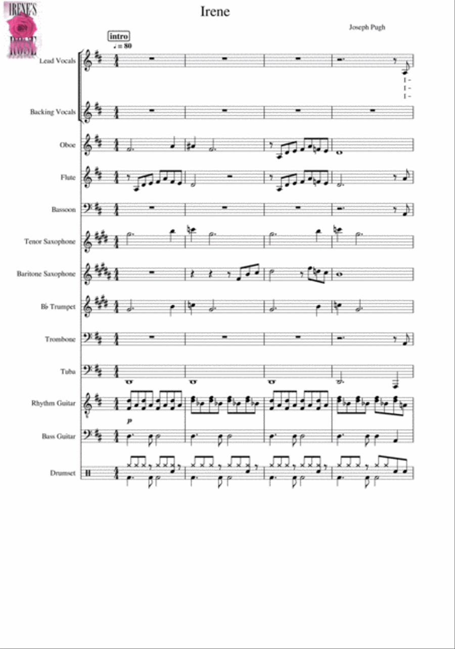 Irene Irene Jazz Ensemble scores gallery preview page 1