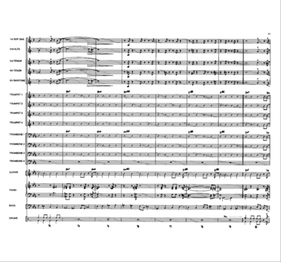 The Day We Called It A Night Jazz Ensemble scores gallery preview page 11