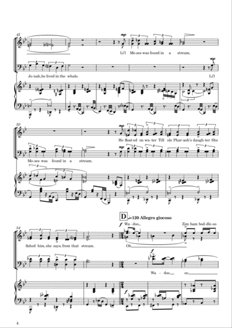 It Ain't Necessarily So from PORGY AND BESS 4-Part scores gallery preview page 4