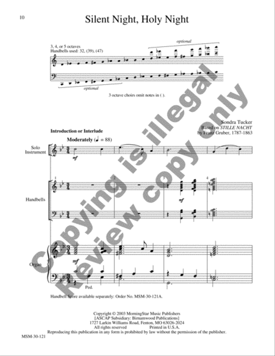 Flexible Hymn Accompaniments for Handbells, Set 1 Choir scores gallery preview page 6