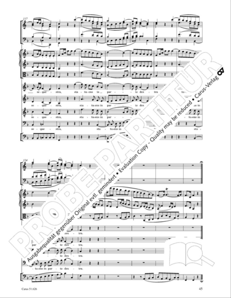 Missa longa in C major (Missa longa in C) 4-Part scores gallery preview page 57