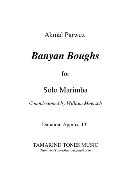 Banyan Boughs for Solo Marimba image number null