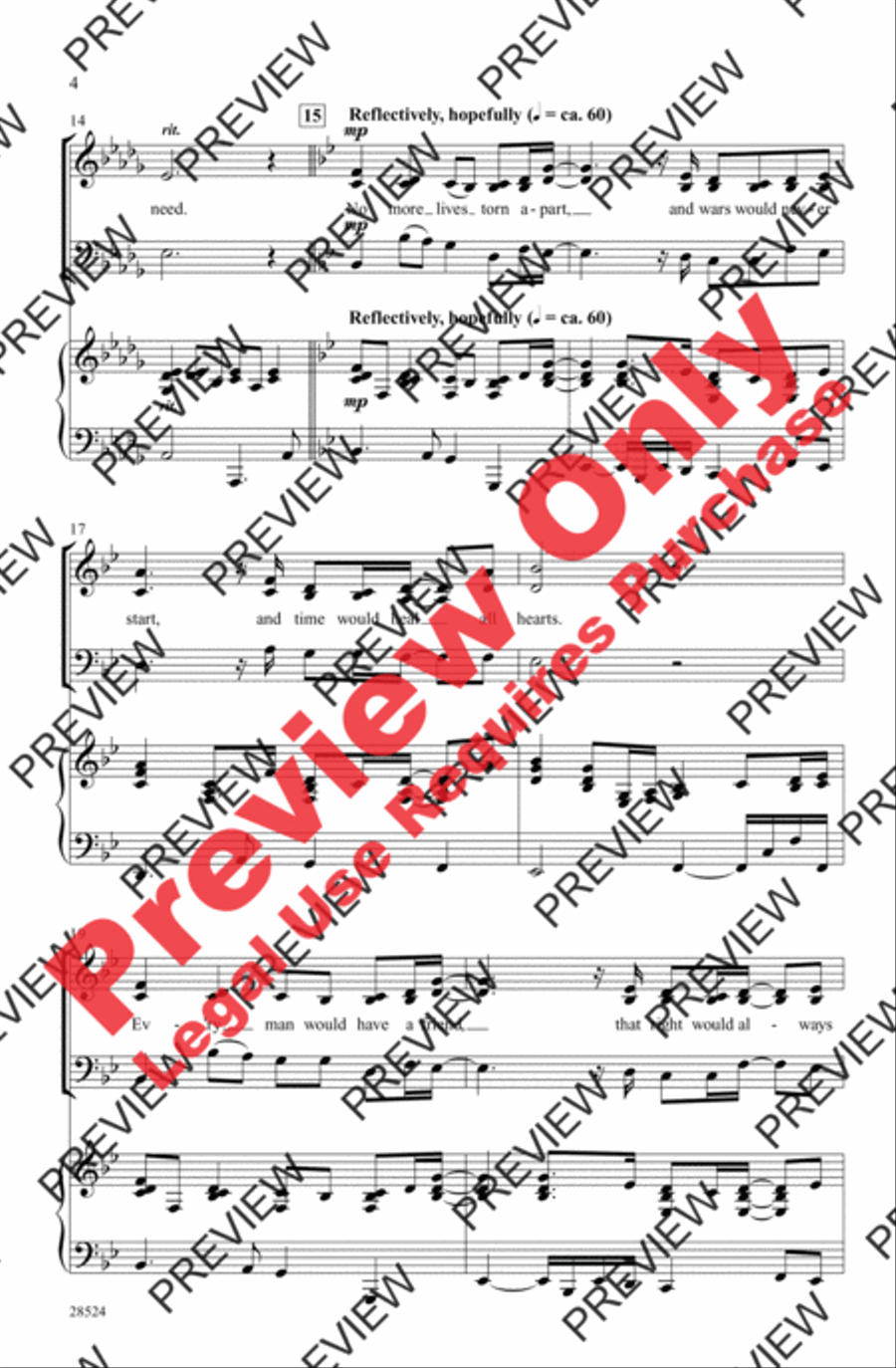 Grown-Up Christmas List 3-Part scores gallery preview page 4