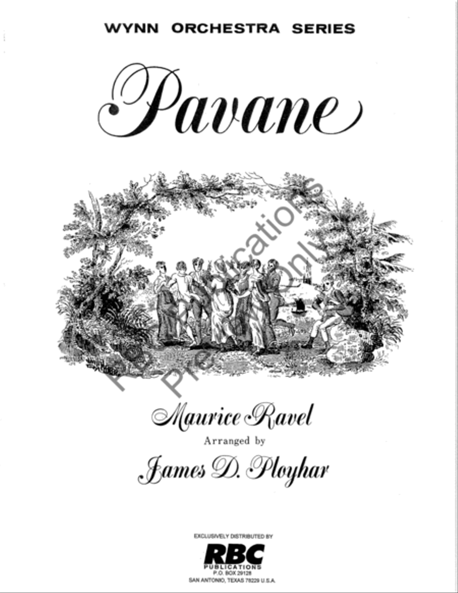 Pavane (Score) Full Orchestra scores gallery preview page 2