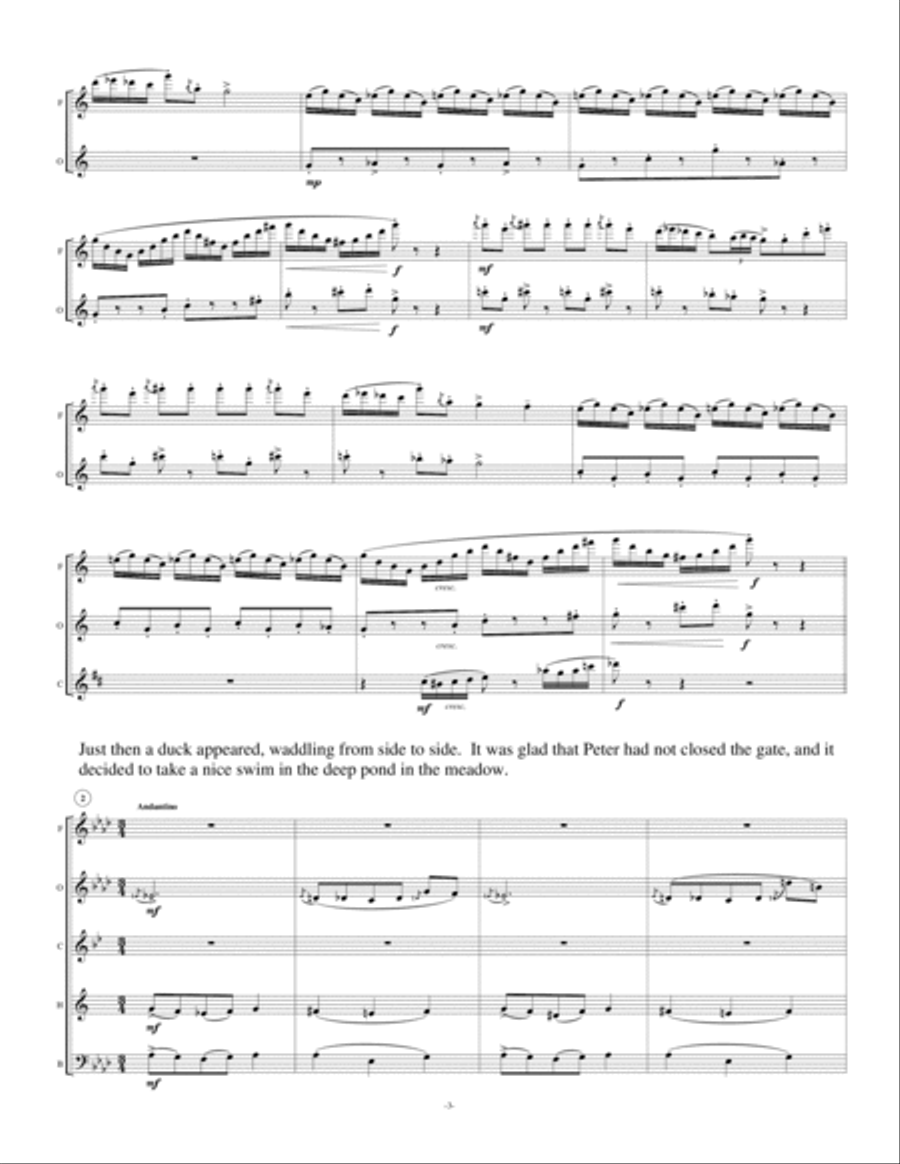 Peter and the Wolf Woodwind Quintet Sheet Music Plus