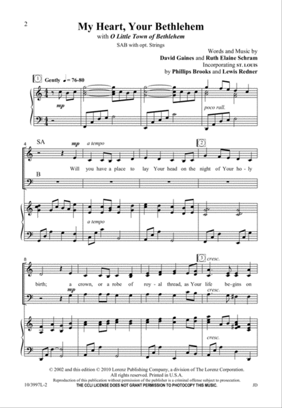 My Heart, Your Bethlehem 3-Part scores gallery preview page 3