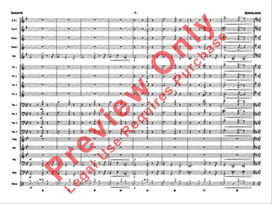 Greensleeves Jazz Ensemble scores gallery preview page 12