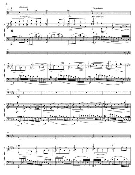 Adagio Sostenuto from Piano Concerto No. 2 (for Cello or Violin and Piano)