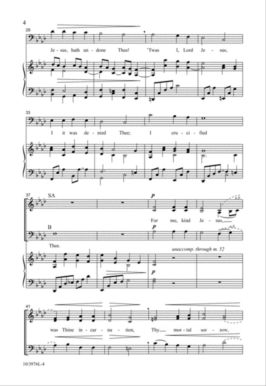 Ah, Holy Jesus Ah, Holy Jesus 3-Part scores gallery preview page 4