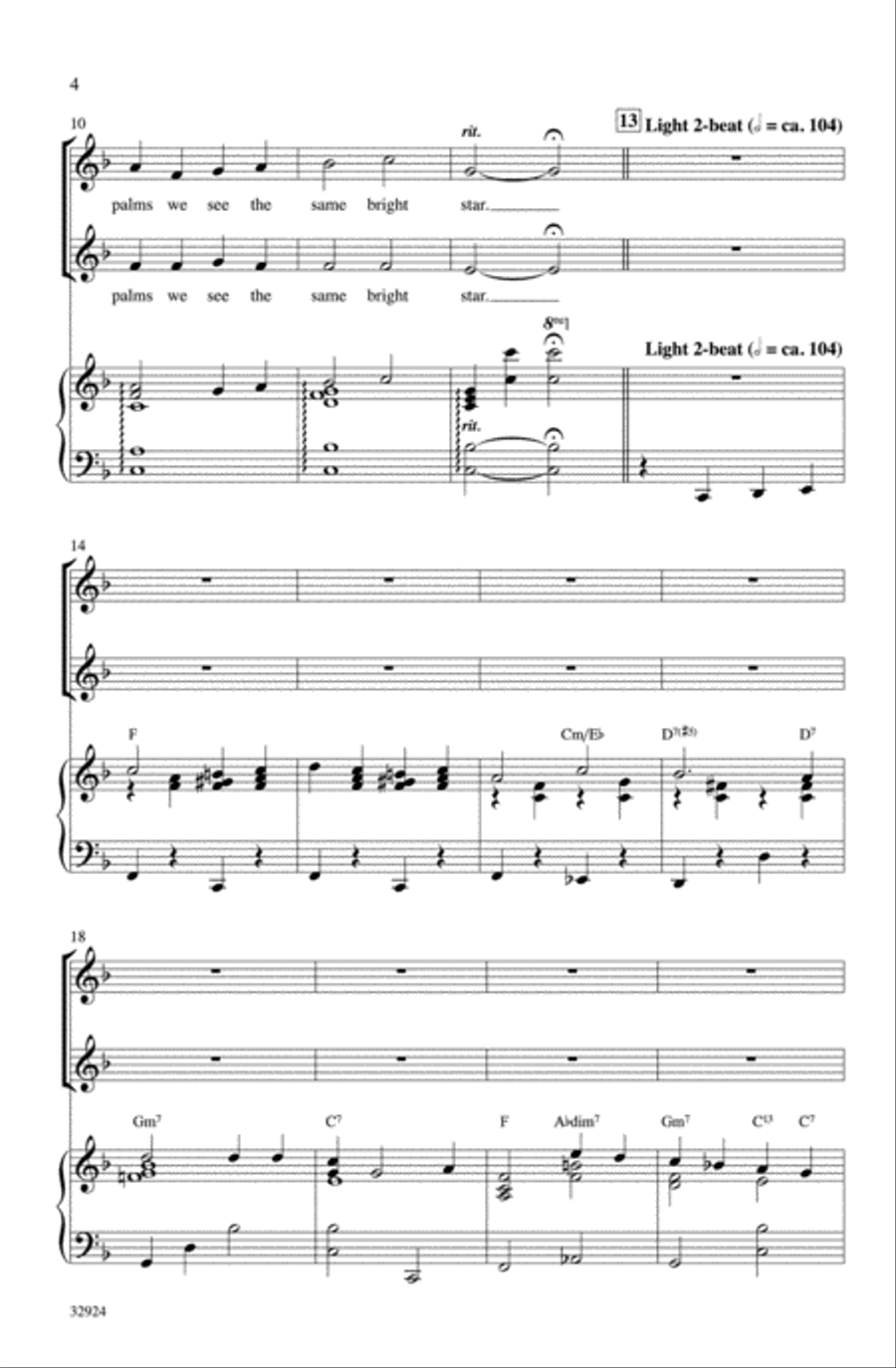 Mele Kalikimaka 2-Part scores gallery preview page 3