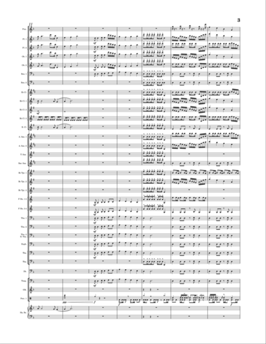 Universe Universe Concert Band scores gallery preview page 3