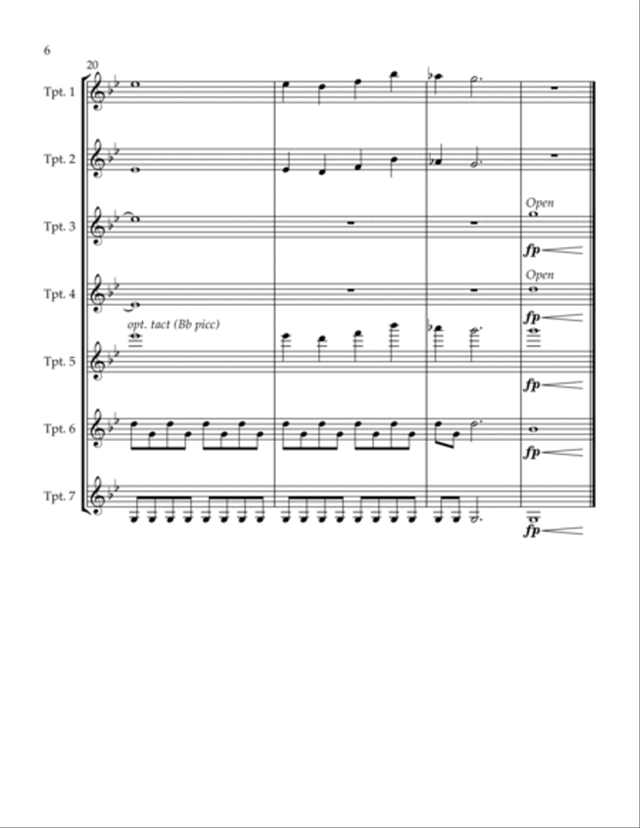Rick And Morty Trumpet Solo scores gallery preview page 6