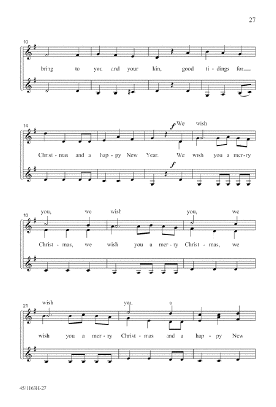 A-Caroling We Go! A-Caroling We Go! SSA scores gallery preview page 27