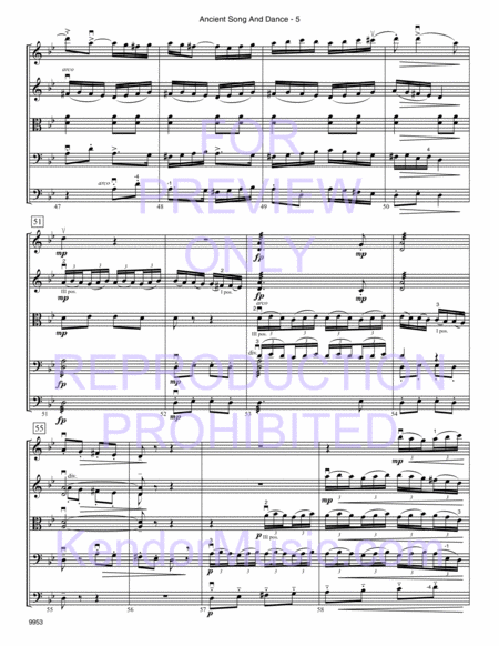 Ancient Song And Dance (Hebrew Dance, Op. 35, No. 1) (Full Score)