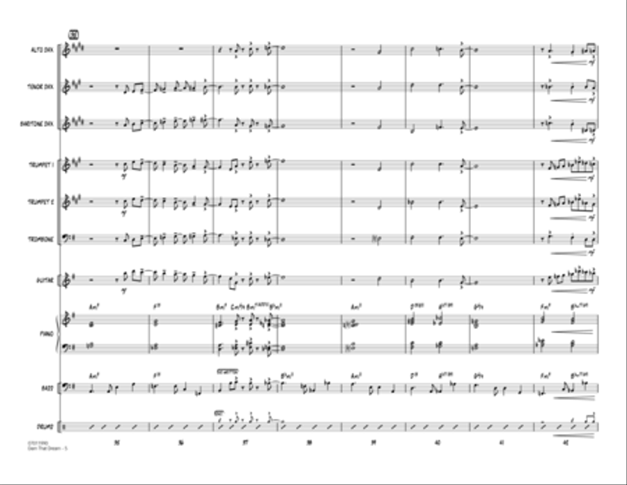 Darn That Dream - Full Score Jazz Ensemble scores gallery preview page 5