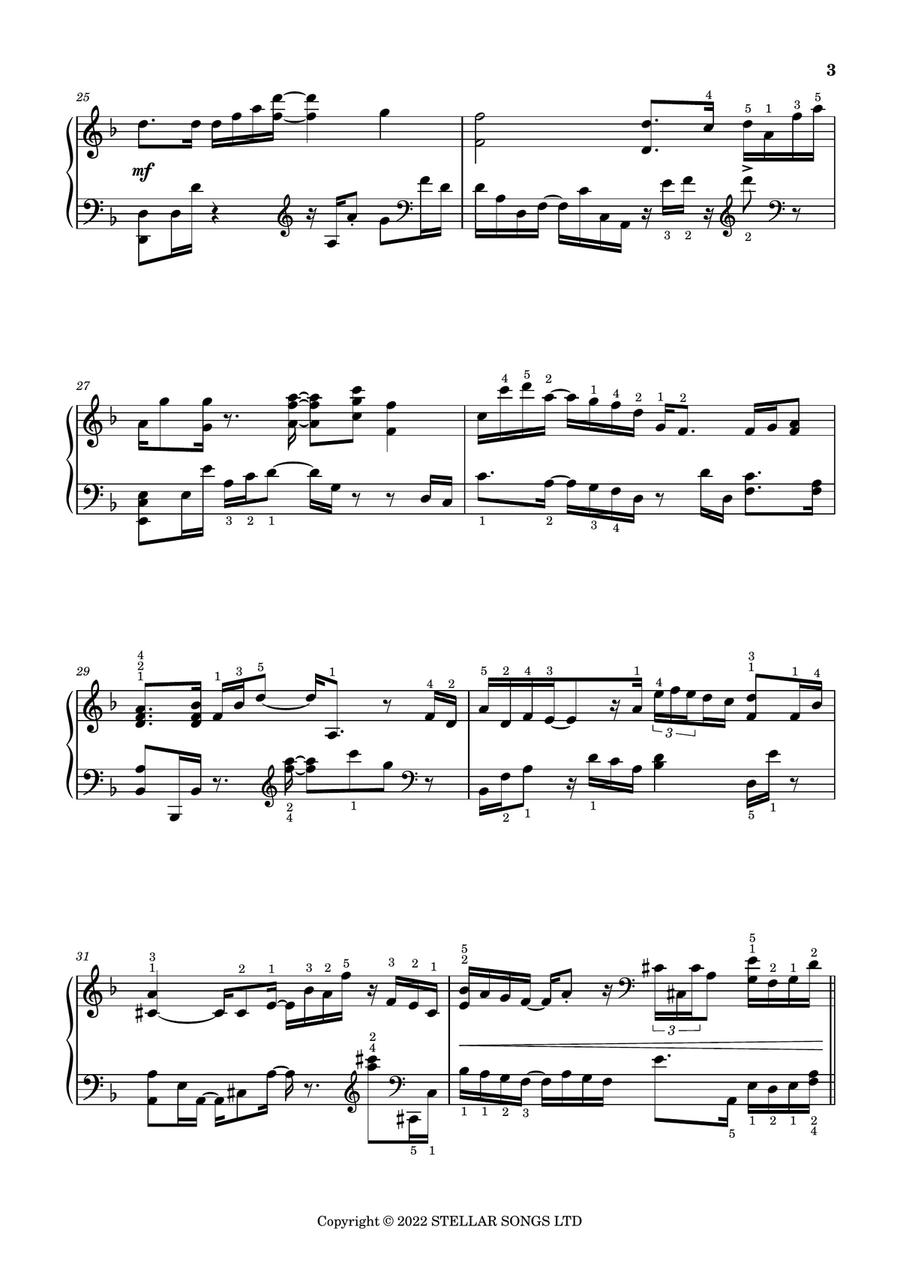 Ego Death Piano Solo scores gallery preview page 3