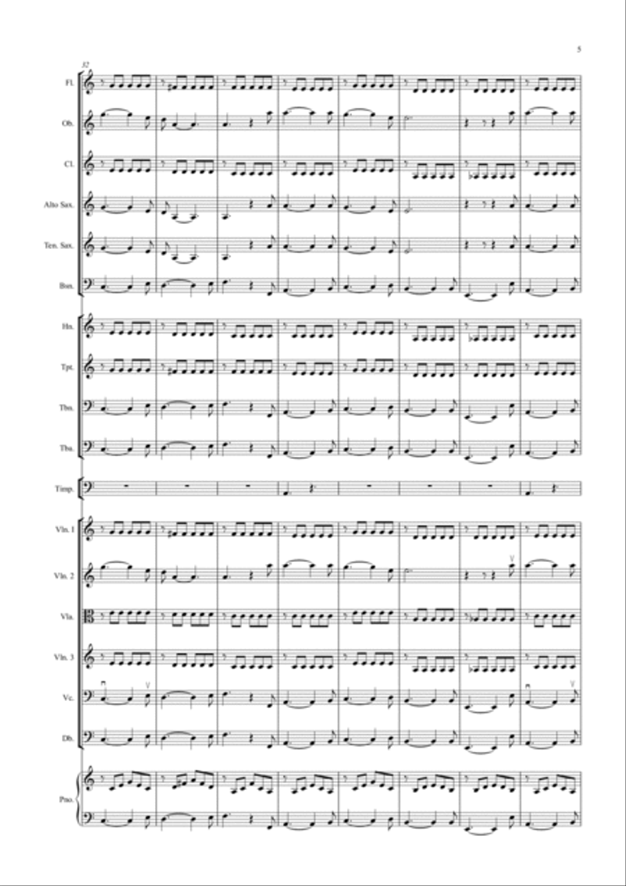 House Of The Rising Sun for School Orchestra Full Orchestra scores gallery preview page 5