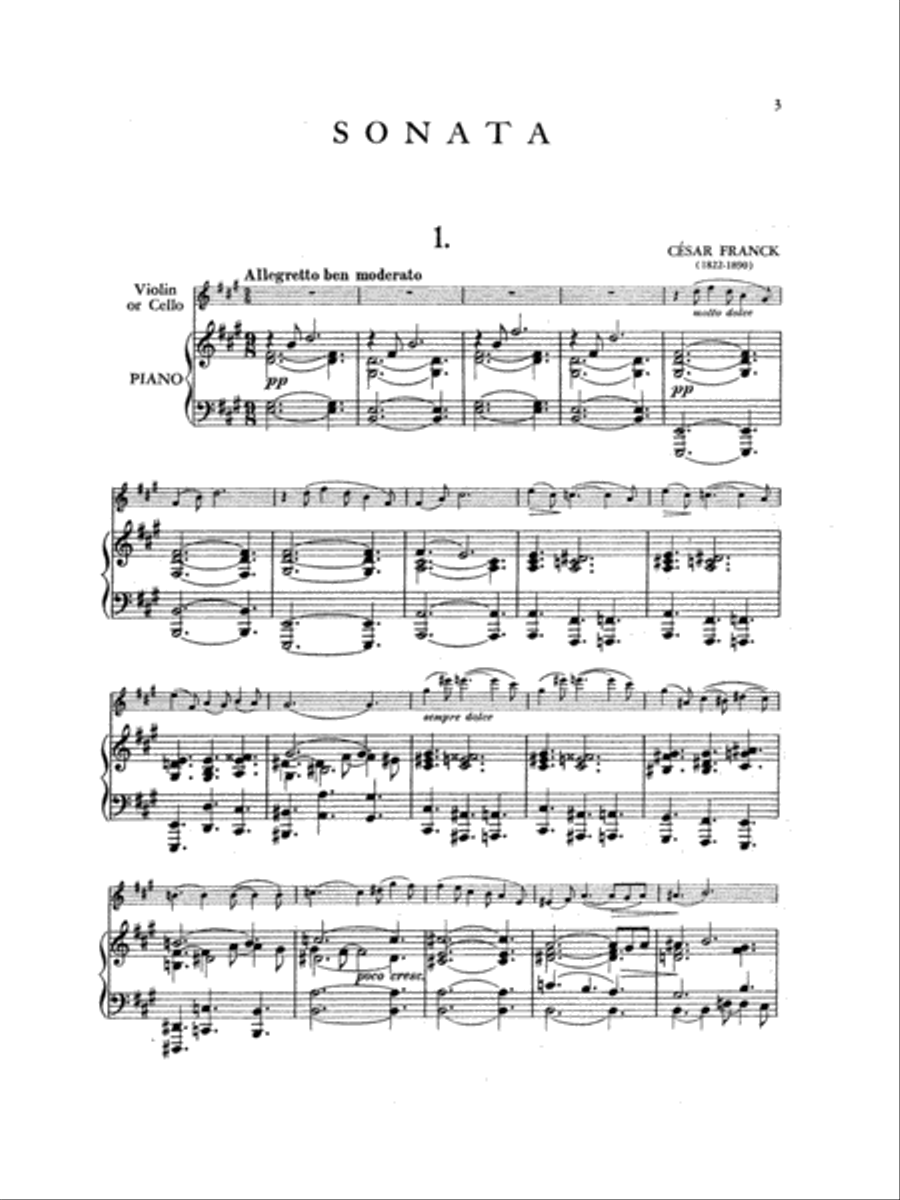 Sonata in A Major Small Ensemble scores gallery preview page 4