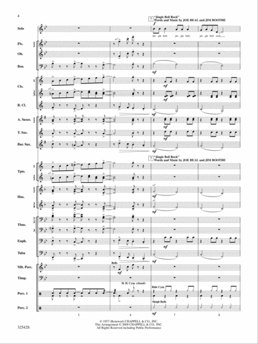 Christmas from the '50s: Score Concert Band scores gallery preview page 4
