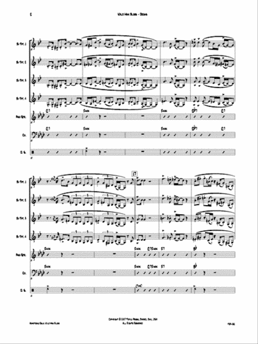Wild Man Blues Wild Man Blues Small Ensemble scores gallery preview page 3