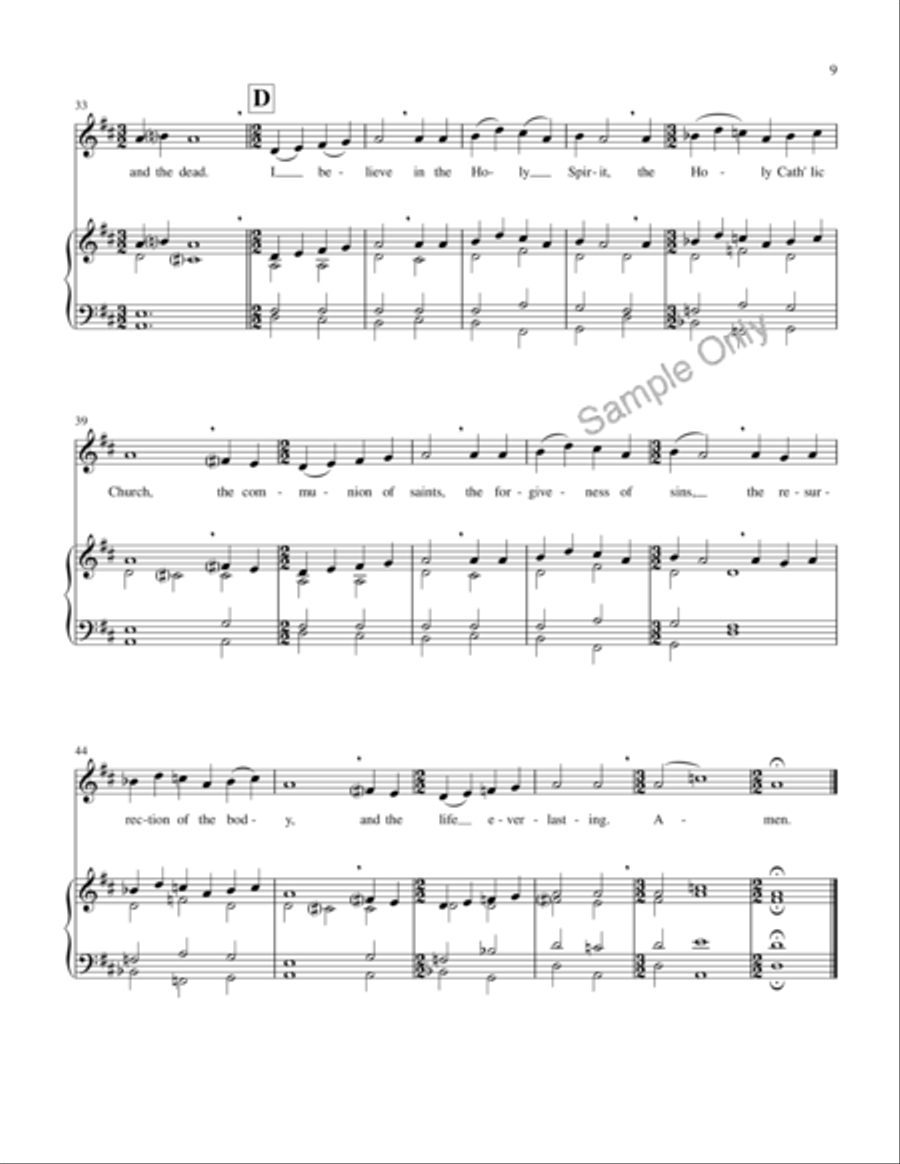 Mass Of St Mary's Mass Of St Mary's 4-Part scores gallery preview page 14