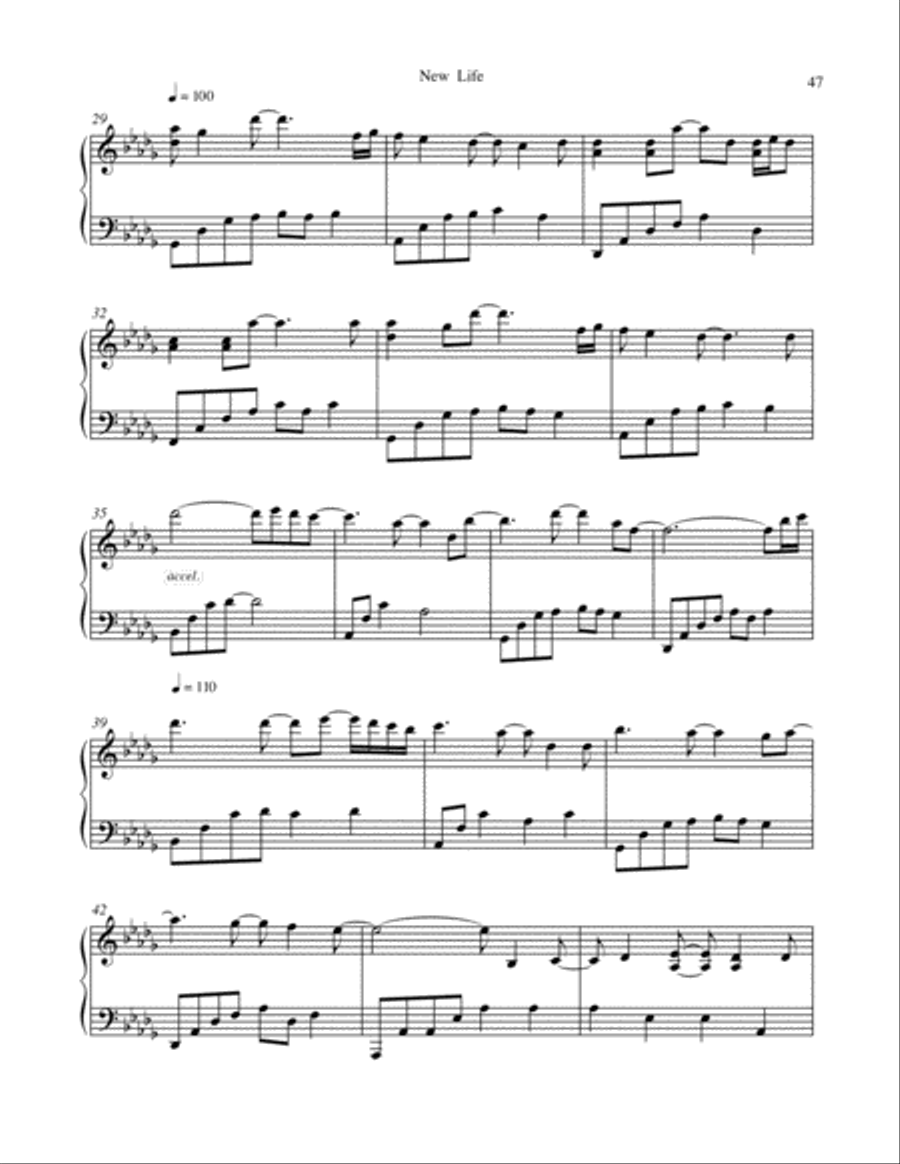 New Life Piano Solo scores gallery preview page 3