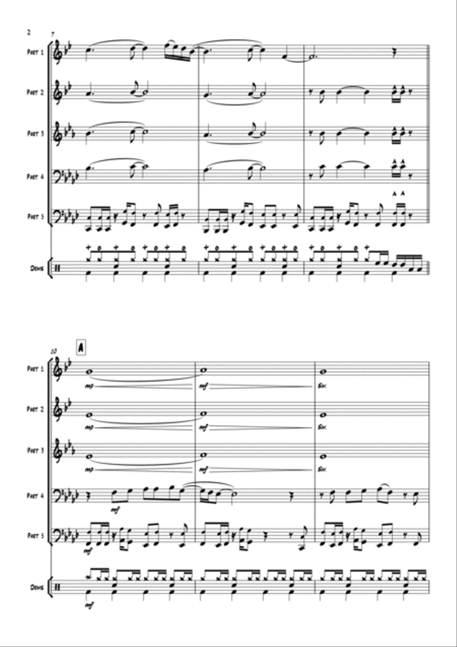 Never Gonna Give You Up Never Gonna Give You Up Euphonium scores gallery preview page 4