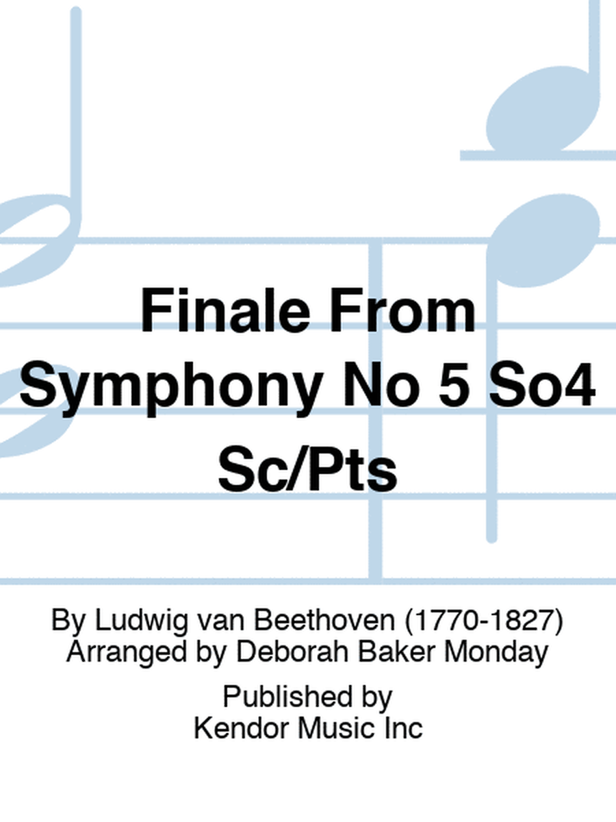 Finale From Symphony No 5 So4 Sc/Pts